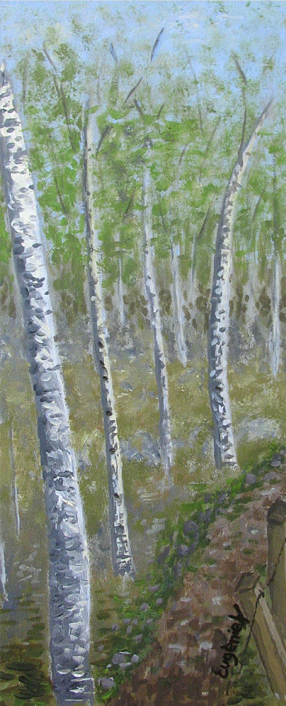 Berkenbos — schilderij van Eugènie Herlaar