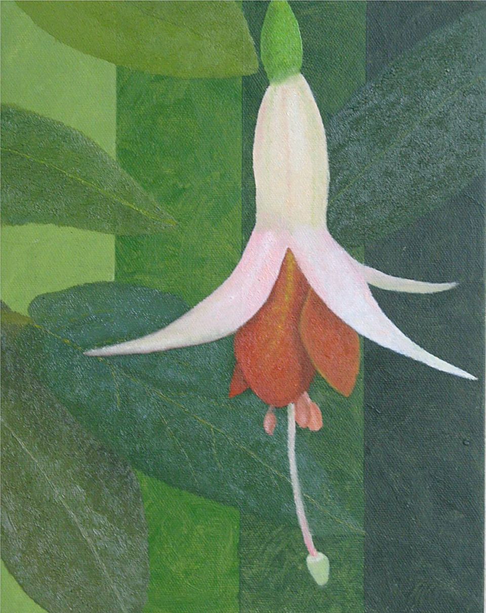 Bloemen en planten: schilderij van Eugènie Herlaar