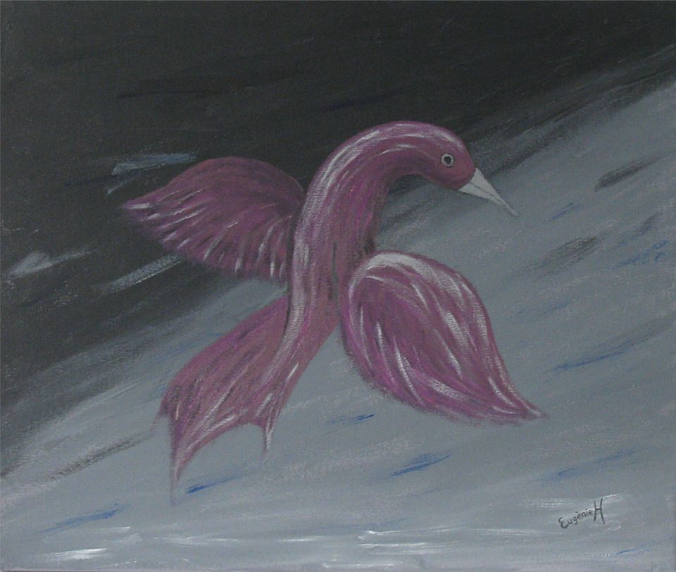 Nachtvogel — schilderij van Eugènie Herlaar
