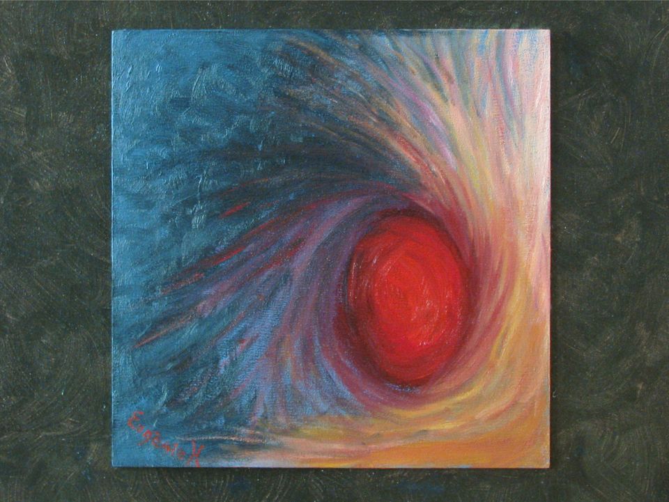 Oerknal — schilderij van Eugènie Herlaar