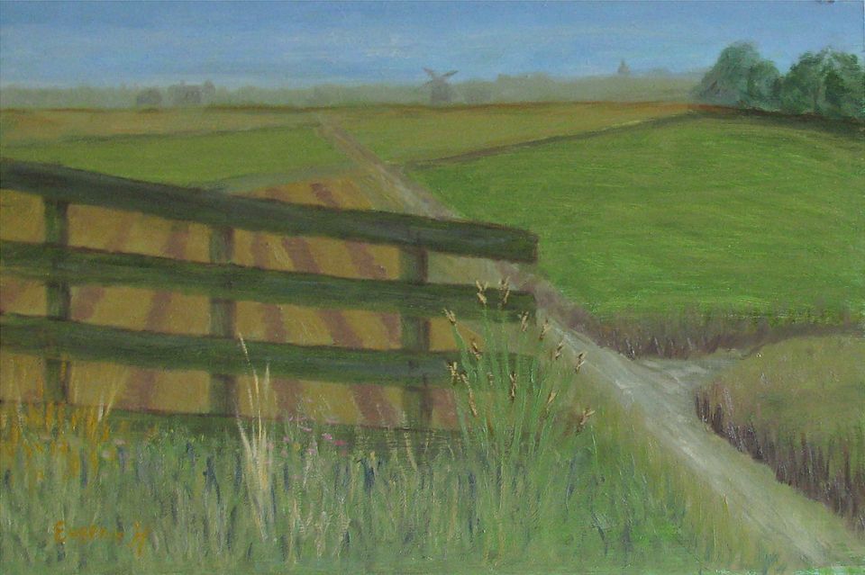 Weilandhek — schilderij van Eugènie Herlaar