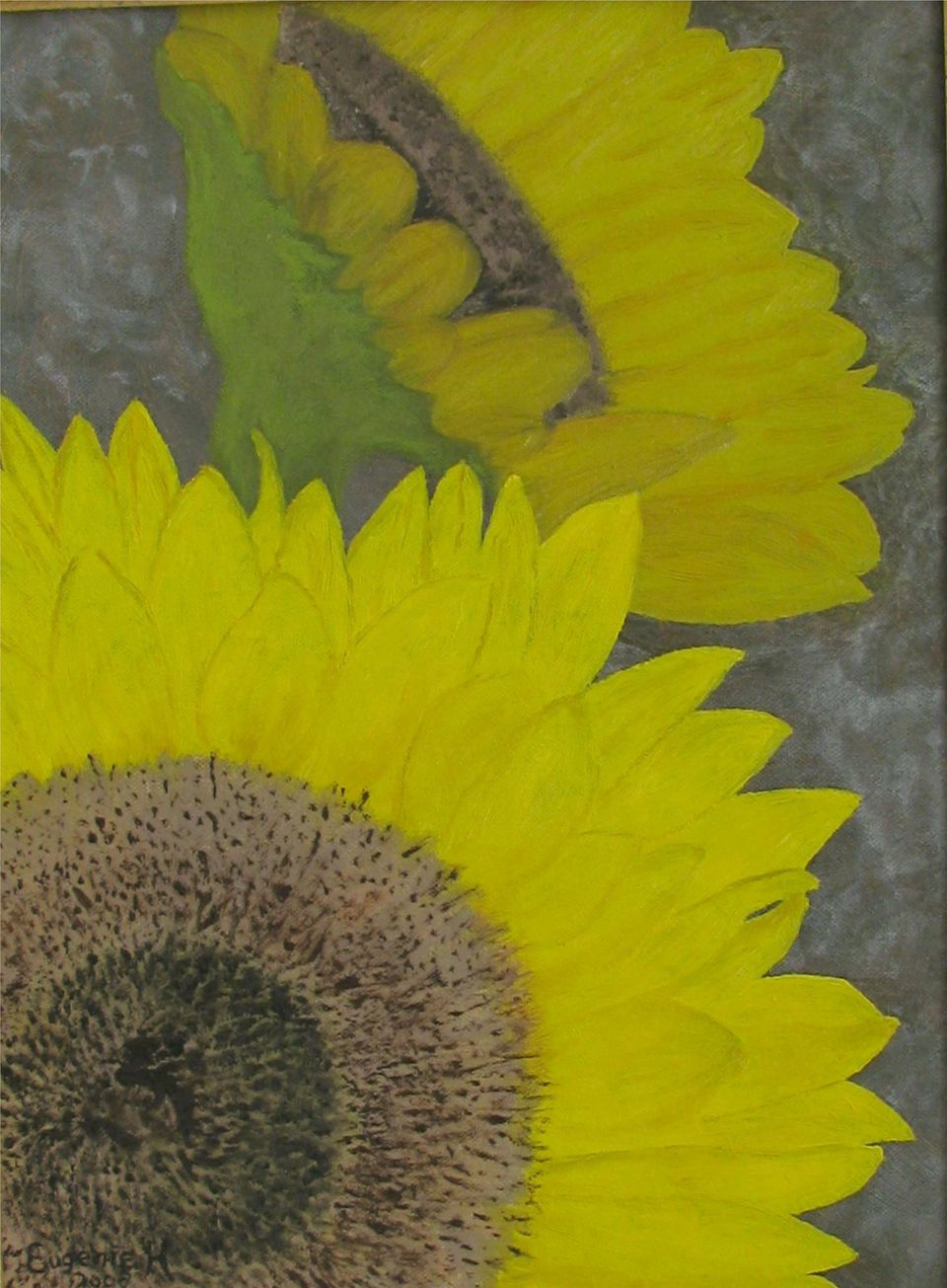 Zonnebloemen — schilderij van Eugènie Herlaar